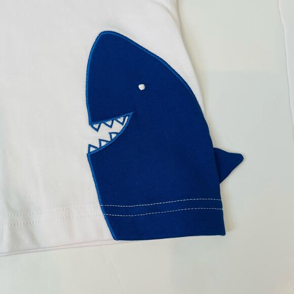 NWT Florence Eiseman Size 4 Knit T-Shirt with Shark - Picture 2 of 5